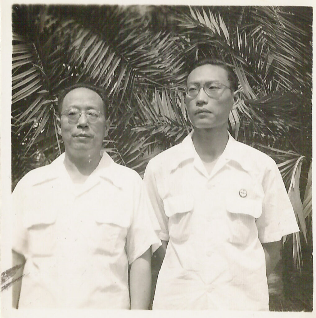 Tze-chung Li with father, Ken-hsiang Li